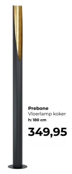 Prebone vloerlamp koker