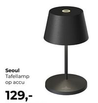 Seoul tafellamp op accu-Huismerk - Lampidee