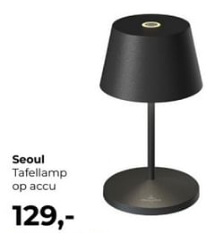 Seoul tafellamp op accu