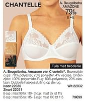 Promoties Beugelbeha, amazone van chantelle - Chantelle - Geldig van 26/08/2024 tot 15/12/2024 bij Damart