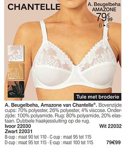 Beugelbeha, amazone van chantelle