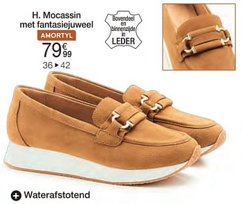 Promoties Mocassin met fantasiejuweel - Huismerk - Damart - Geldig van 26/08/2024 tot 15/12/2024 bij Damart