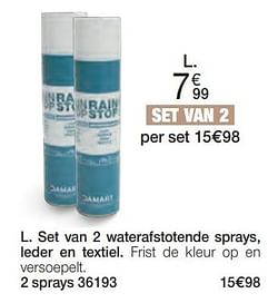 Set van 2 waterafstotende sprays