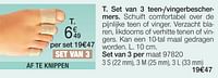 Set van 3 teen--vingerbeschermers-Epitact