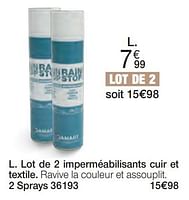 Promotions Lot de 2 imperméabilisants cuir et textile - Produit Maison - Damart - Valide de 26/08/2024 à 15/12/2024 chez Damart