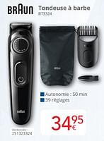 Promotions Braun tondeuse à barbe bt3324 - Braun - Valide de 01/09/2024 à 30/09/2024 chez Eldi