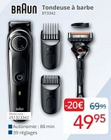 Promotions Braun tondeuse à barbe bt3342 - Braun - Valide de 01/09/2024 à 30/09/2024 chez Eldi