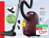 Promotions Aeg aspirateur ab51-c2drparquet - AEG - Valide de 01/09/2024 à 30/09/2024 chez Eldi