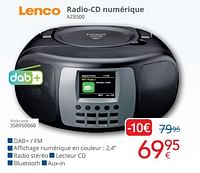 Promotions Lenco radio-cd numérique azb500 - Lenco - Valide de 01/09/2024 à 30/09/2024 chez Eldi