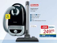 Promotions Miele aspirateur complete c2 flex noir - Miele - Valide de 01/09/2024 à 30/09/2024 chez Eldi