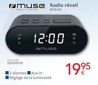 Promotions Muse radio réveil m10-cr - Muse - Valide de 01/09/2024 à 30/09/2024 chez Eldi