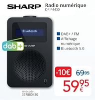 Promotions Sharp radio numérique dr-p4430 - Sharp - Valide de 01/09/2024 à 30/09/2024 chez Eldi