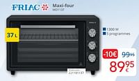 Promotions Friac maxi-four mo1137 - Friac - Valide de 01/09/2024 à 30/09/2024 chez Eldi