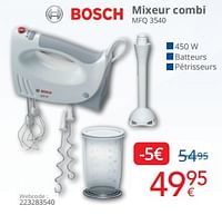 Promotions Bosch mixeur combi mfq 3540 - Bosch - Valide de 01/09/2024 à 30/09/2024 chez Eldi