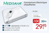 Promotions Medisana couverture électrique chauffante hu 665 - Medisana - Valide de 01/09/2024 à 30/09/2024 chez Eldi