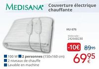 Promotions Medisana couverture électrique chauffante hu 676 - Medisana - Valide de 01/09/2024 à 30/09/2024 chez Eldi