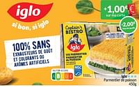 Promotions Parmentier de poisson - Iglo - Valide de 01/09/2024 à 30/09/2024 chez Intermarche