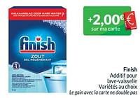 Promotions Finish additif pour lave-vaisselle - Finish - Valide de 01/09/2024 à 30/09/2024 chez Intermarche