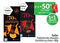 Promotions Galler tablettes de chocolat - Galler - Valide de 01/09/2024 à 30/09/2024 chez Intermarche