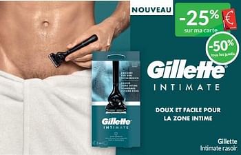 Promotions Gillette intimate rasoir - Gillette - Valide de 01/09/2024 à 30/09/2024 chez Intermarche