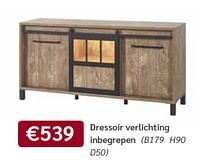 Dressoir verlichting inbegrepen-Huismerk - Meubelen Crack