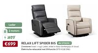 Relax lift spider bis-Huismerk - Meubelen Crack