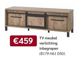 Tv meubel verlichting inbegrepen