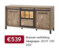 Dressoir verlichting inbegrepen-Huismerk - Meubelen Crack