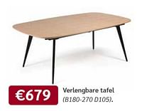 Verlengbare tafel-Huismerk - Meubelen Crack