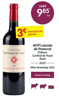 Aop lalande de pomerol château cardinal de viaud rood-Rode wijnen