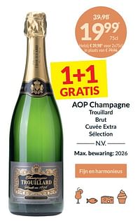 Aop champagne trouillard brut cuvée extra sélection-Champagne