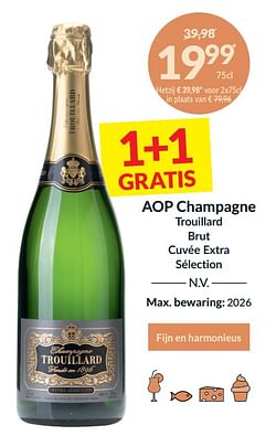 Aop champagne trouillard brut cuvée extra sélection