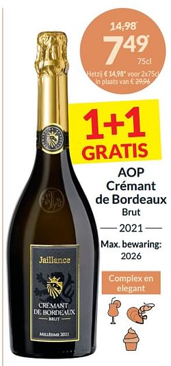 Aop crémant de bordeaux brut