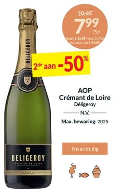 Aop crémant de loire déligeroy