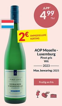 Aop moselle - luxemburg pinot gris wit-Witte wijnen