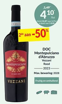 Doc montepulciano d’abruzzo vezzani rood-Rode wijnen