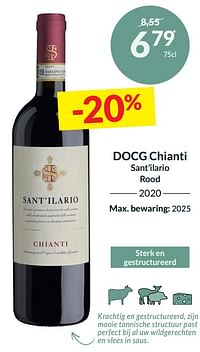 Docg chianti sant’ilario rood-Rode wijnen