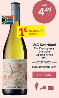 W.o swartland the capeography grenache uit zuid-afrika wit-Witte wijnen