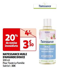 Natessance huile d`amande douce