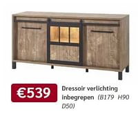 Dressoir verlichting inbegrepen-Huismerk - Meubelen Crack