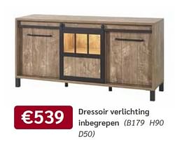 Dressoir verlichting inbegrepen