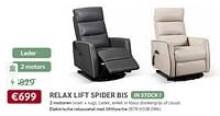 Relax lift spider bis-Huismerk - Meubelen Crack