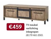 Tv meubel verlichting inbegrepen-Huismerk - Meubelen Crack