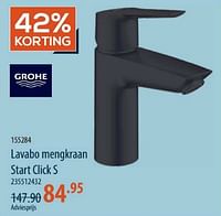 Lavabo mengkraan start click s-Grohe