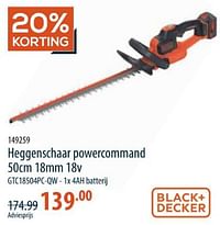 Black + decker heggenschaar powercommand 18v-Black & Decker