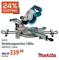 Makita verstekzaagmachine ls0815fln-Makita