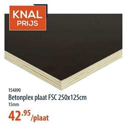 Betonplex plaat fsc