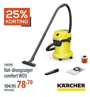 Promoties Kärcher nat-droogzuiger comfort wd3 - Kärcher - Geldig van 29/08/2024 tot 24/09/2024 bij Cevo Market