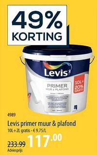 Levis primer muur + plafond-Levis