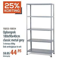 Opbergrek classic metal grey-Huismerk - Cevo